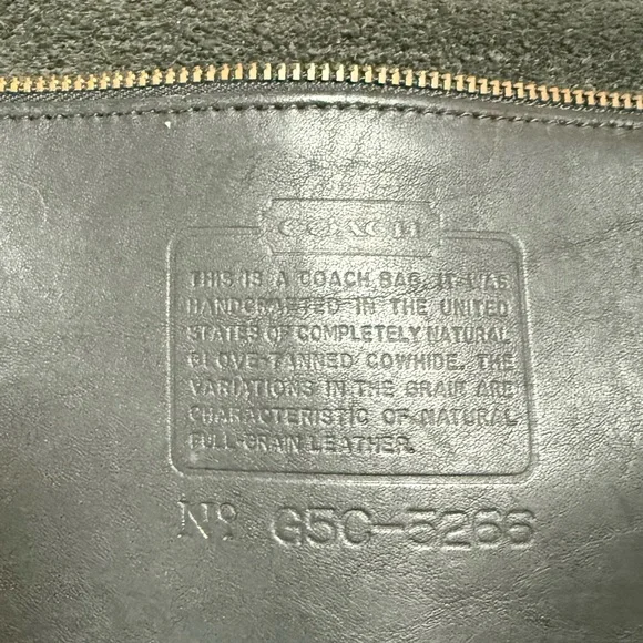 Vintage 90’s Coach 5266 authentic Beckman black leather briefcase/laptop bag - Picture 5 of 16